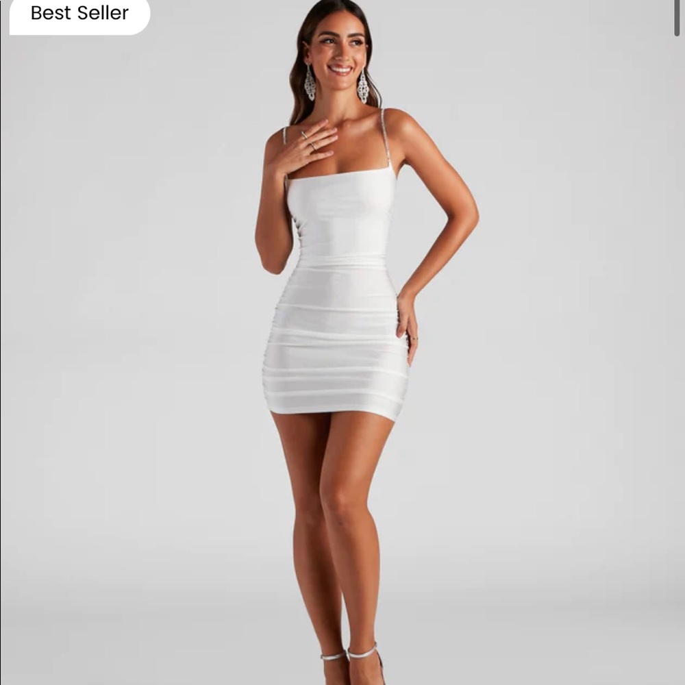 Windsor Rhinestone Mini Dress. Perfect for bride/bachelorette.